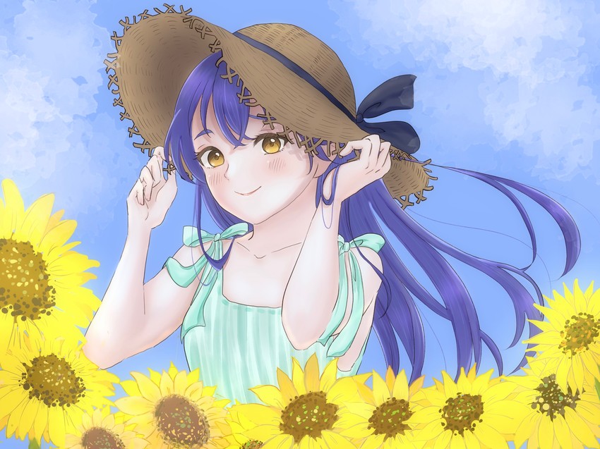 sonoda umi (love live! and 1 more) drawn by ketsuppeta