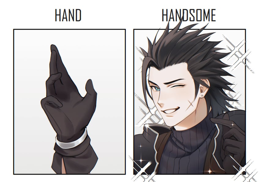 zack fair (final fantasy and 1 more) drawn by montaro