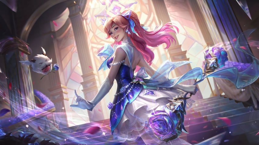 lux, poro, and crystal rose lux (league of legends)