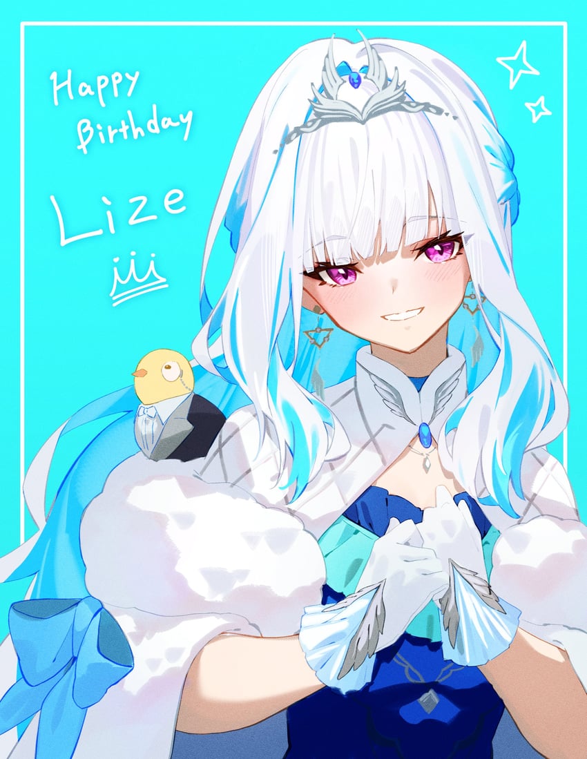 lize helesta and sebastian piyodore (nijisanji) drawn by bibisuka