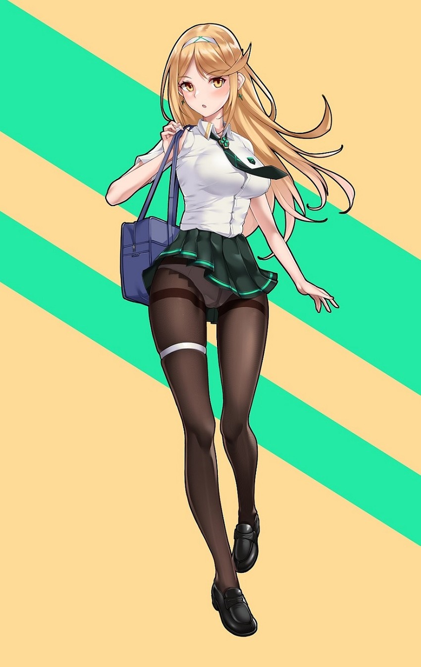 mythra (xenoblade chronicles and 1 more) drawn by matrix16