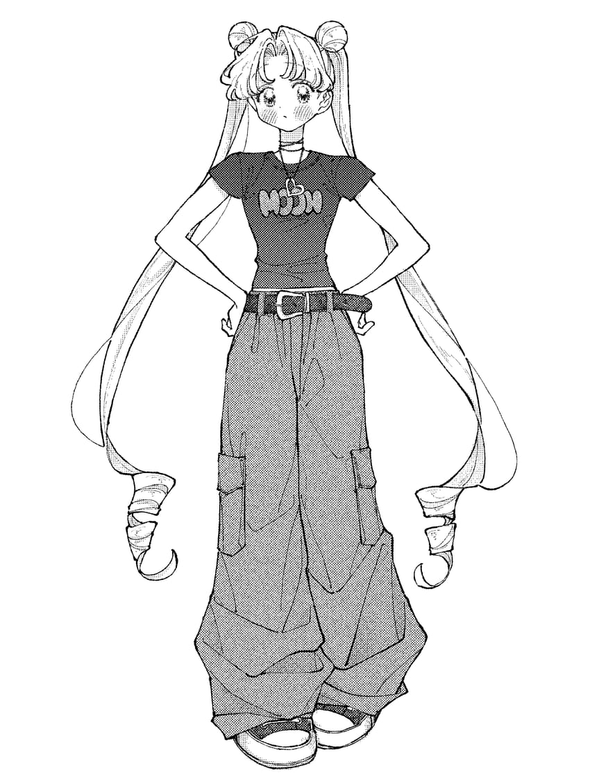tsukino usagi (bishoujo senshi sailor moon) drawn by neginoaoitokoro