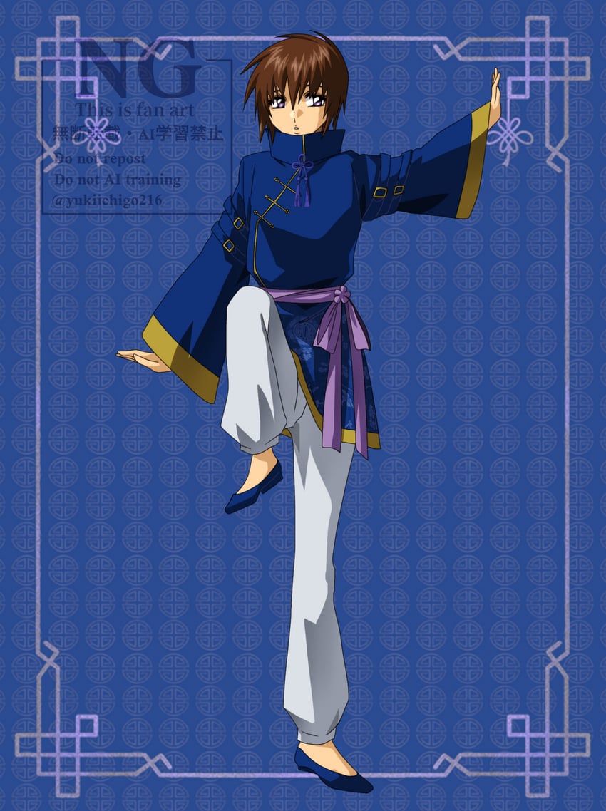 kira yamato (gundam and 2 more) drawn by yukiichigo216