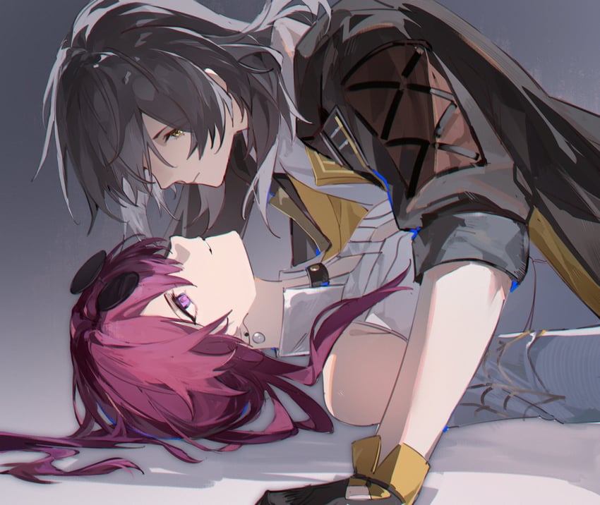 trailblazer, stelle, and kafka (honkai and 1 more) drawn by xianyuqihaouki