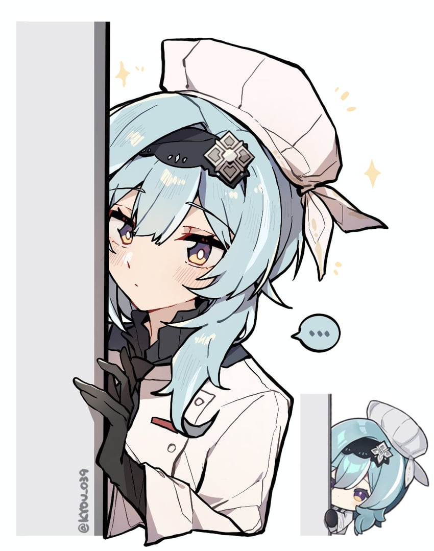 eula (genshin impact and 1 more) drawn by kyou_039