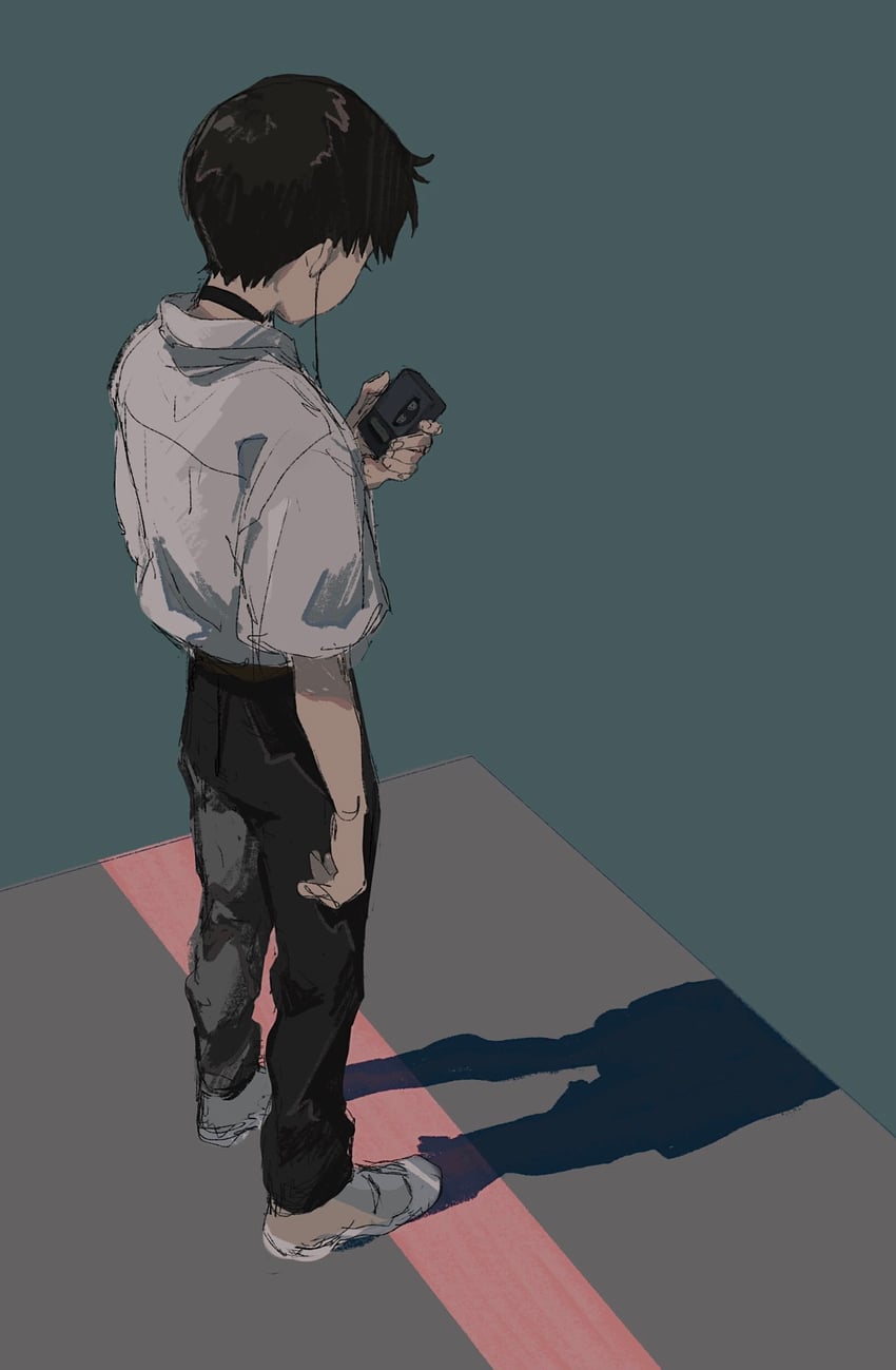 ikari shinji (neon genesis evangelion and 2 more) drawn by takuanoisi
