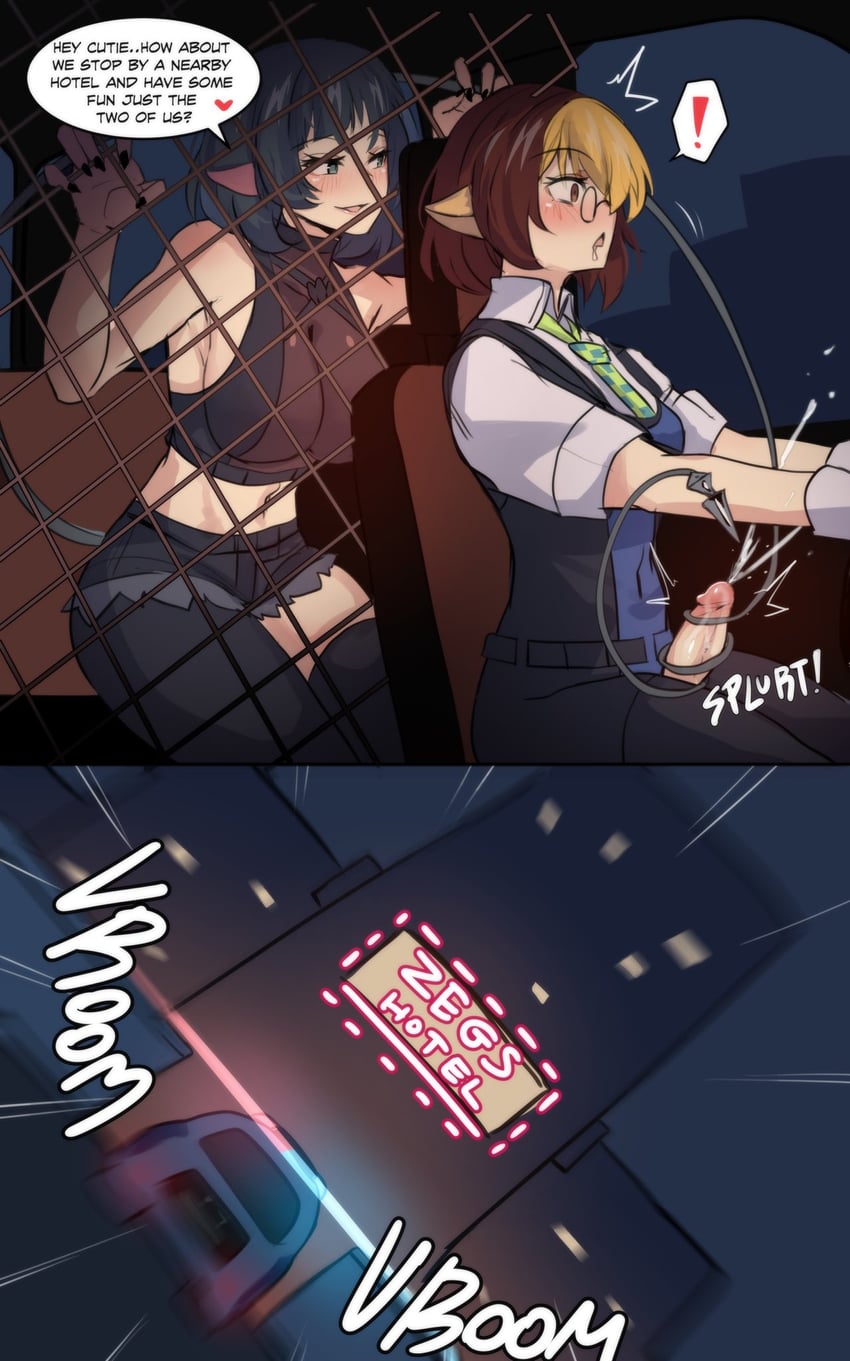 jane doe and tomiya (zenless zone zero) drawn by hinghoi