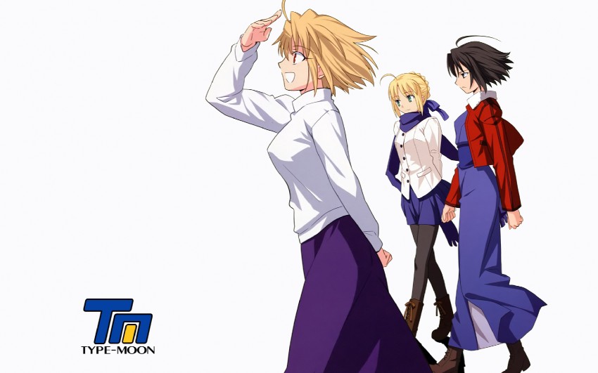 artoria pendragon, saber, arcueid brunestud, and ryougi shiki (fate and 4 more)