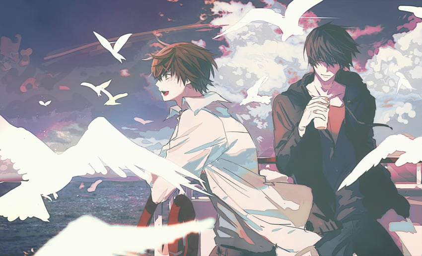 onodera ritsu and takano masamune (sekaiichi hatsukoi) drawn by makurageee