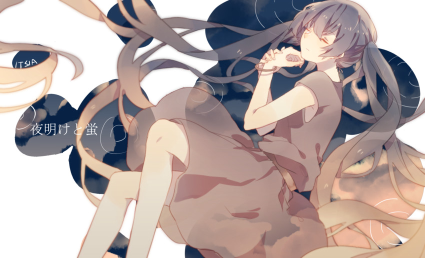 hatsune miku (vocaloid and 1 more) drawn by itsia