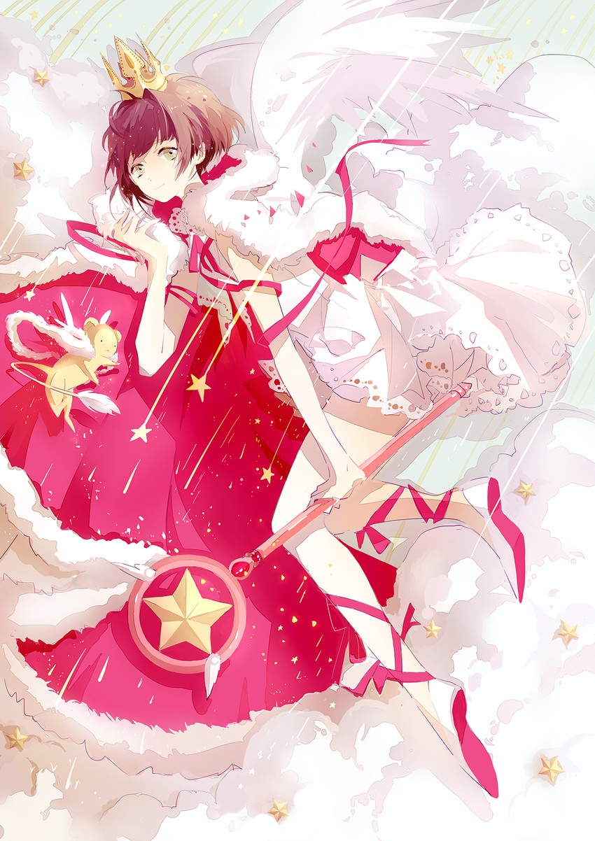 kinomoto sakura and kero (cardcaptor sakura) drawn by kyer