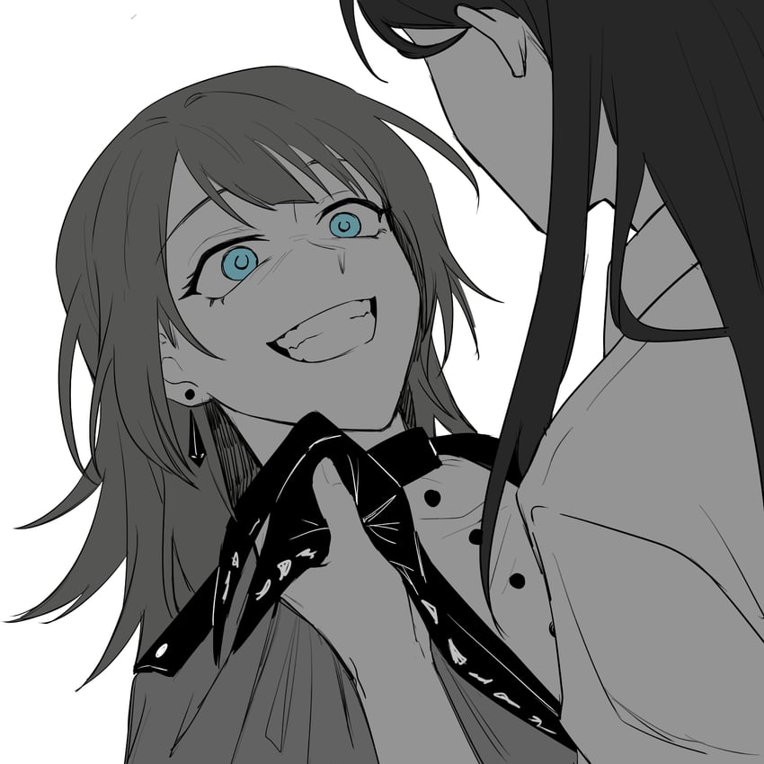 shiina taki, yahata umiri, and timoris (bang dream! and 1 more) drawn by yknklv