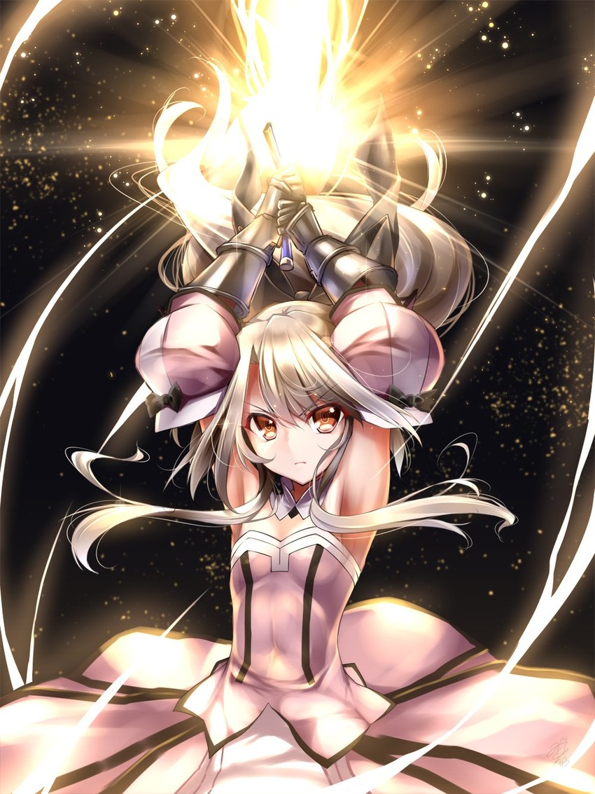 artoria pendragon, illyasviel von einzbern, prisma illya, and saber lily (fate and 1 more) drawn by midoriiro_no_shinzou