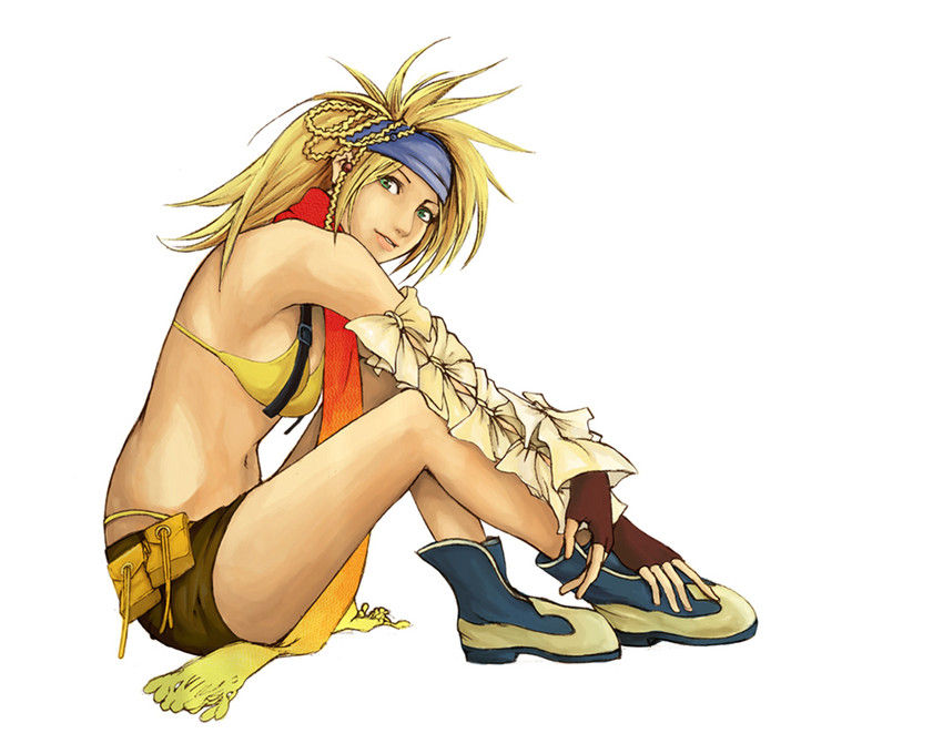 rikku and thief (final fantasy and 2 more) drawn by evanz