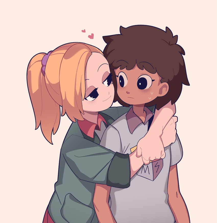 sasha waybright and anne boonchuy (amphibia) drawn by caroro117