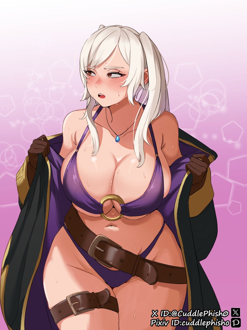 female robin (fire emblem and 2 more) drawn by cuddlephish0