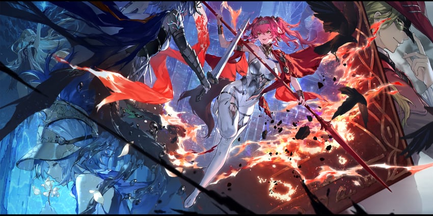 fleurdelys, lupa, cristoforo, and mya (wuthering waves) drawn by swd3e2