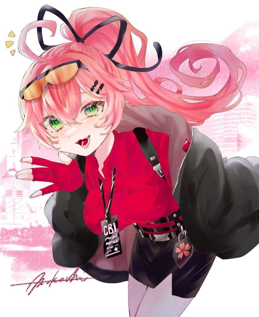 sakura miko (hololive and 1 more) drawn by mobukyara_(mobumobu0817)