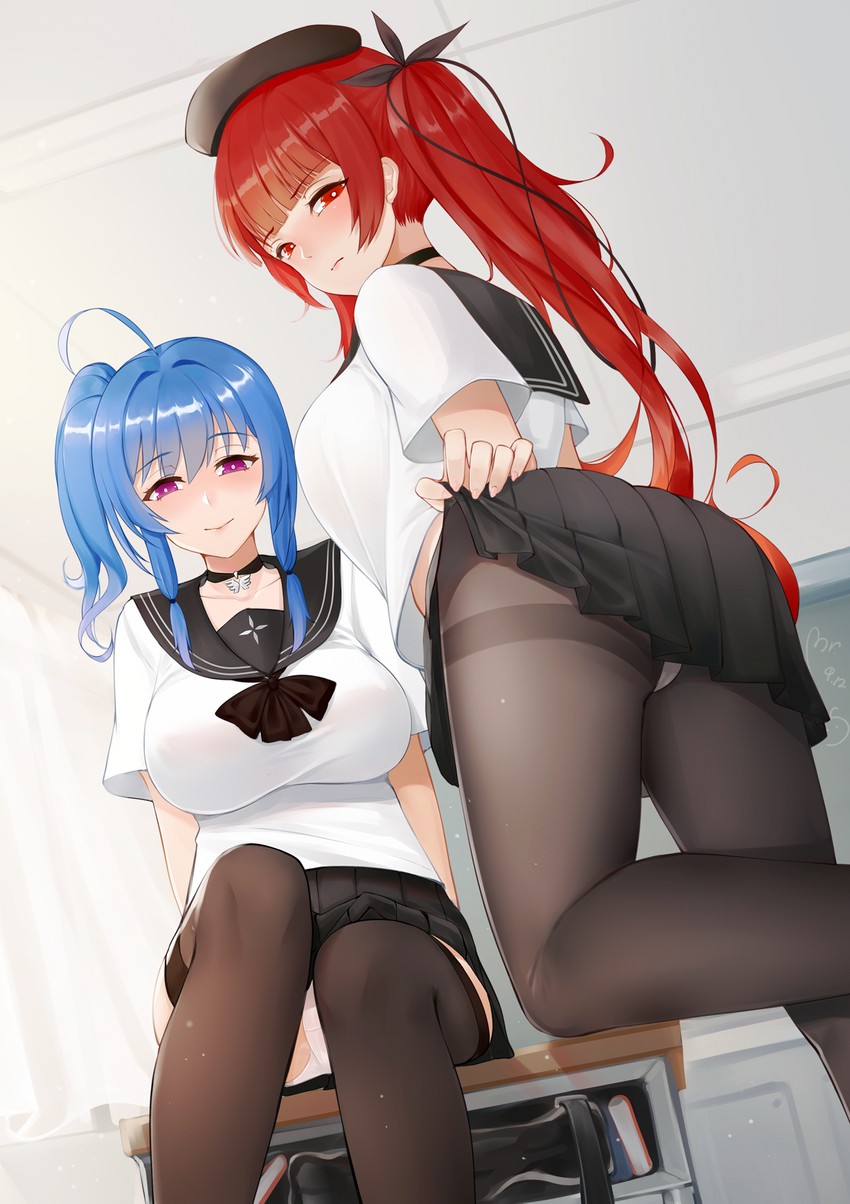 st. louis and honolulu (azur lane) drawn by yueguang_zhanglang