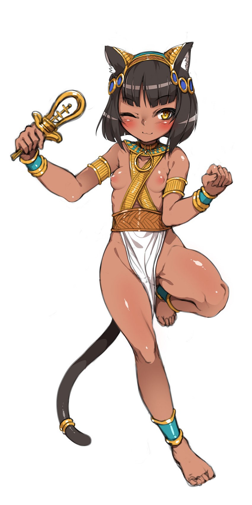 bastet (original and 1 more) drawn by harigane_shinshi