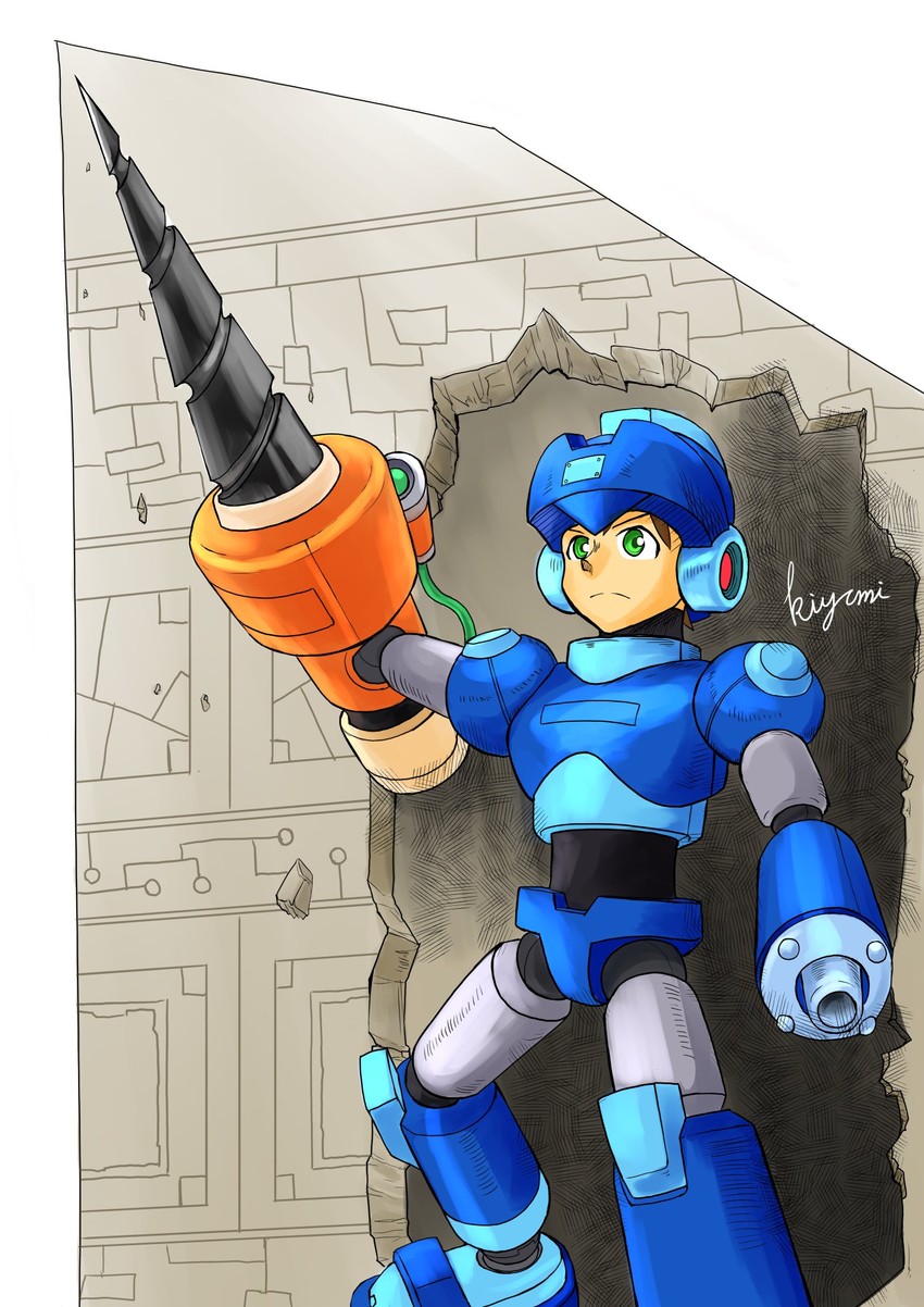 mega man volnutt (mega man and 1 more) drawn by kiyomimoyikobject