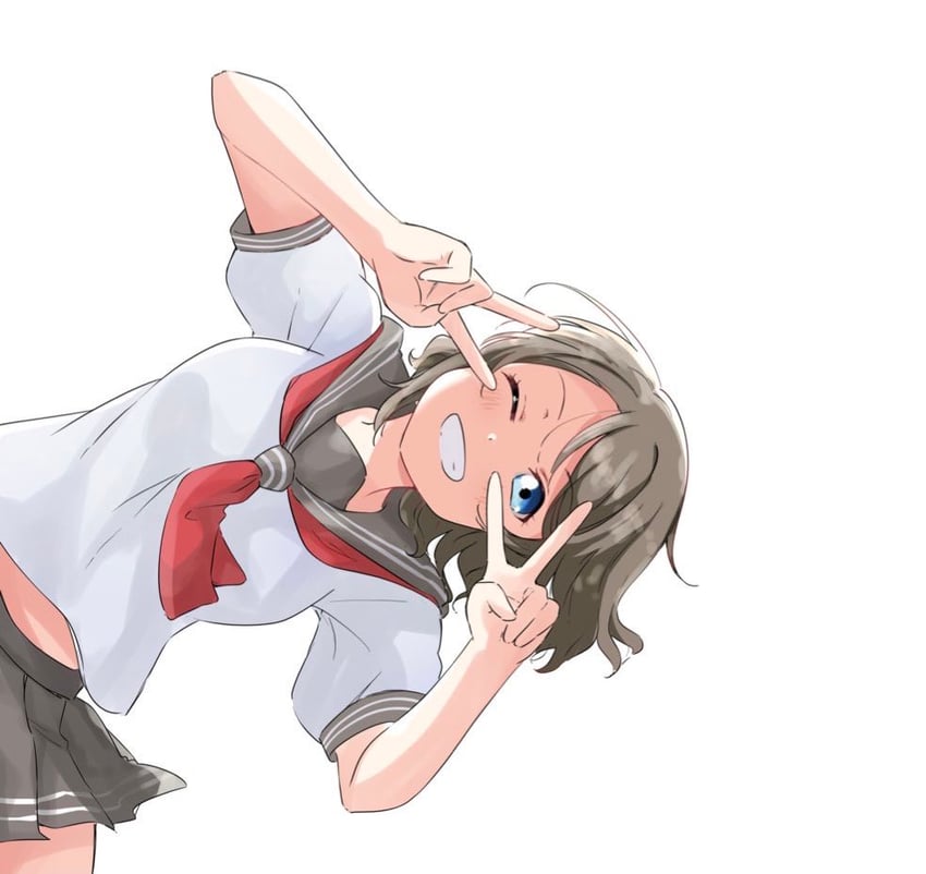 watanabe you (love live! and 1 more) drawn by kiryu_(sora_no_iroto)