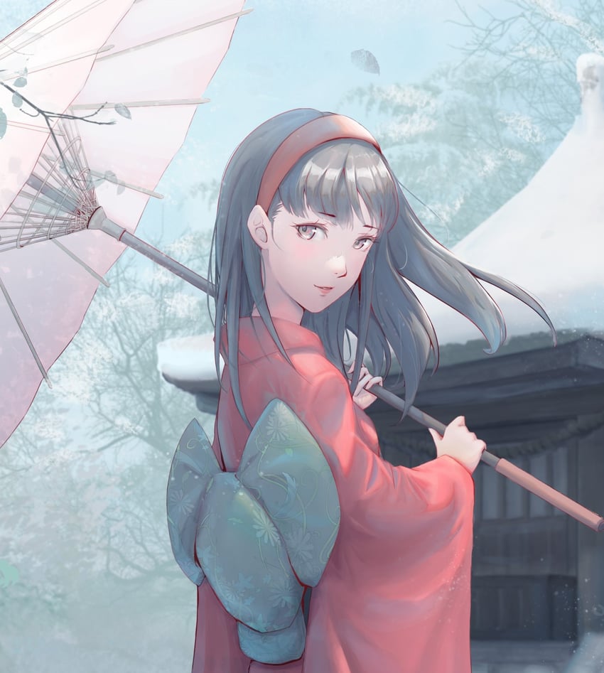 amagi yukiko (persona and 1 more) drawn by echoofthetime