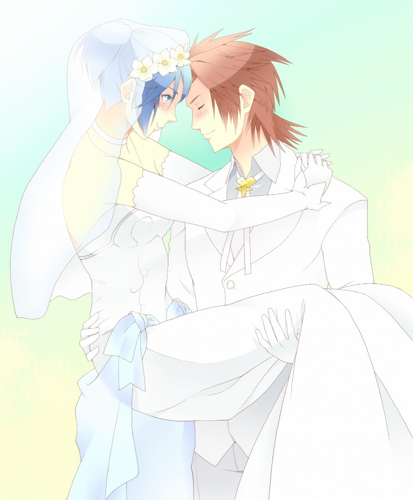 aqua and terra (kingdom hearts and 1 more) drawn by banana_gyuunyuu