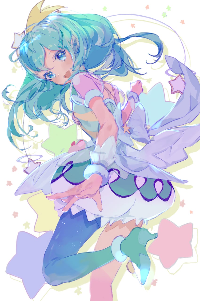hagoromo lala and cure milky (precure and 1 more) drawn by seika_(yuimarutoka0219)