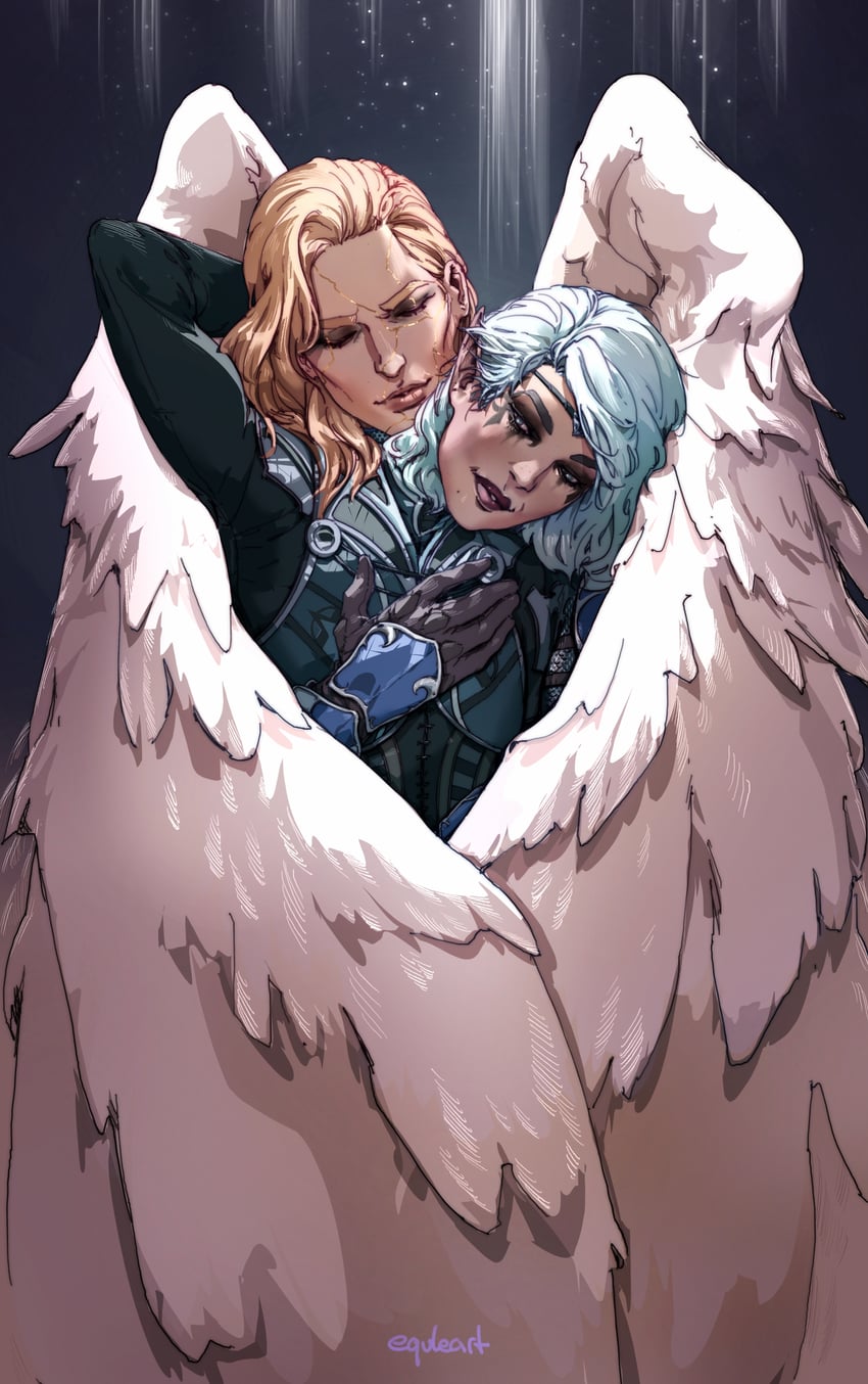 dame aylin and isobel (dungeons & dragons and 2 more) drawn by simon_(equleart)