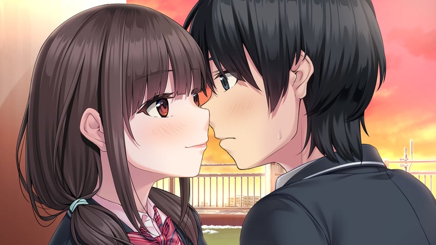 takigawa issei and amari mito (fuyu kiss) drawn by unasaka_ryou