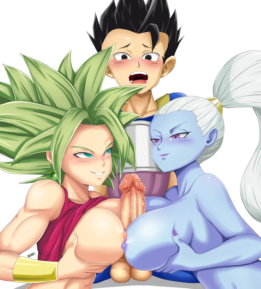 kefla, cabba, and vados (dragon ball and 1 more) drawn by morris1611.