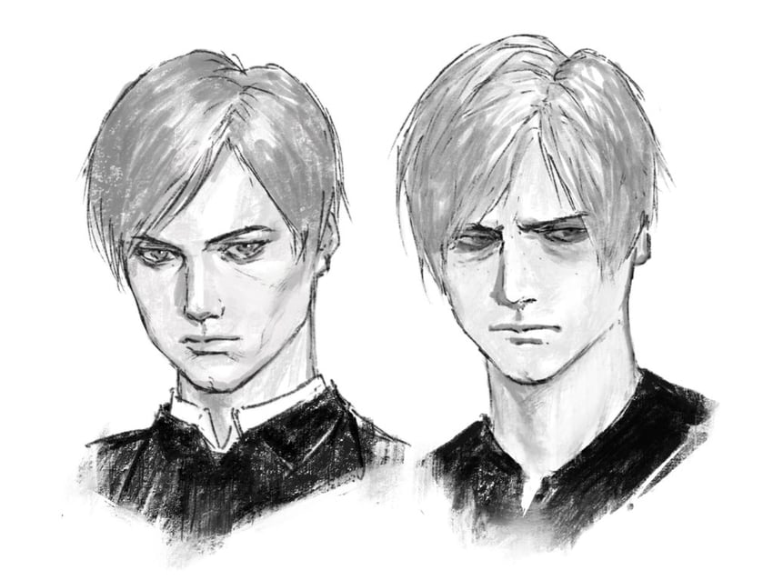 leon s. kennedy (resident evil and 2 more) drawn by mrs.yega_(nai0026er)