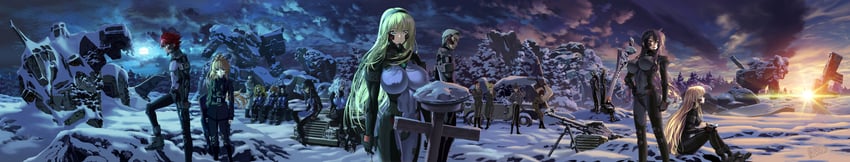 liz hohenstein, irisdina bernhard, theodor edelbach, beatrix bremer, katia waldheim, and 9 more (muv-luv and 2 more) drawn by popgun_(22882502)