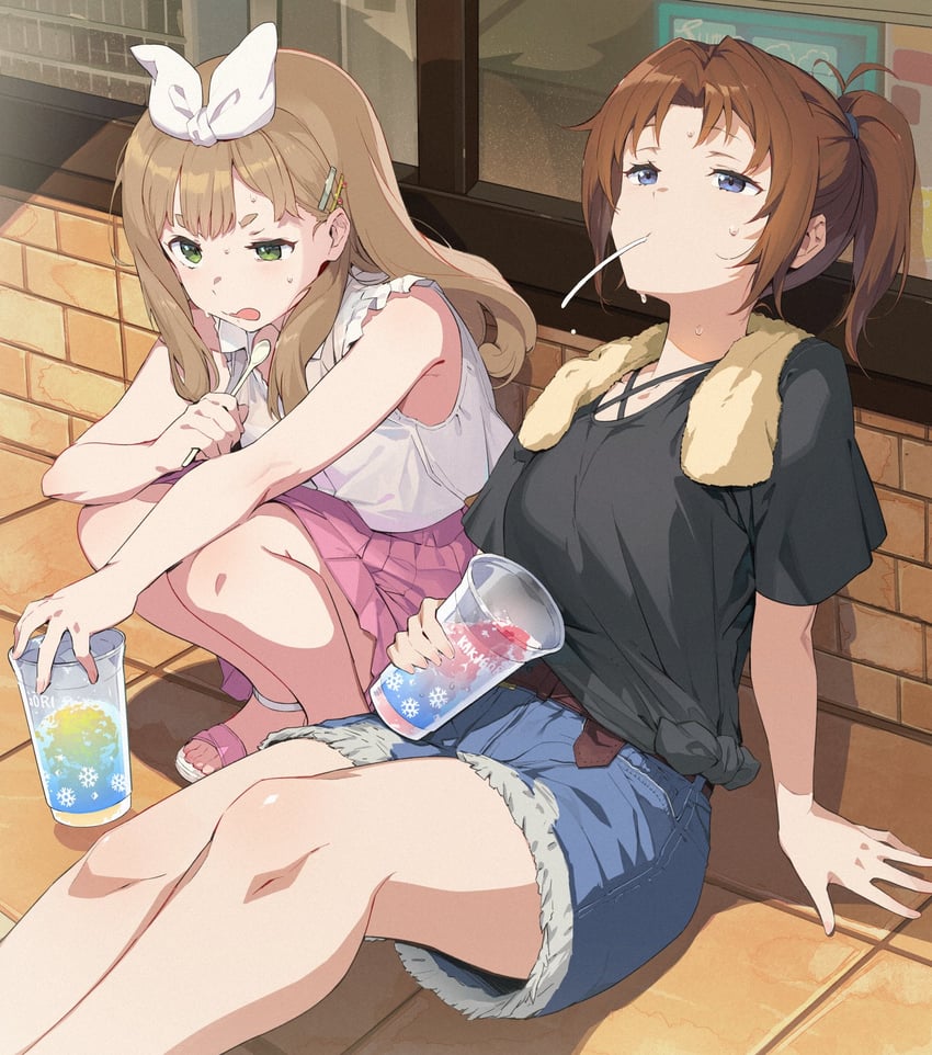 nakagawa natsuki and yoshikawa yuuko (hibike! euphonium) drawn by 3s_(tarariko)