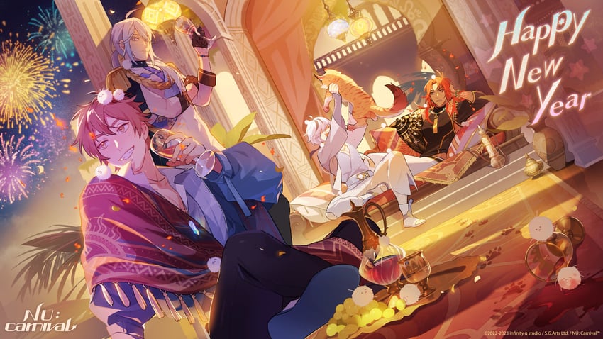 eiden, edmond, dante, and blade (nu carnival)