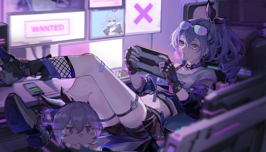 silver wolf (honkai and 1 more) drawn by napuoligua