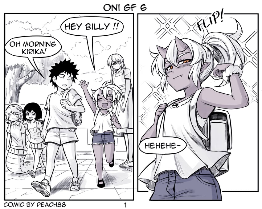 kirika, billy, yuki, and airi (original) drawn by peach88