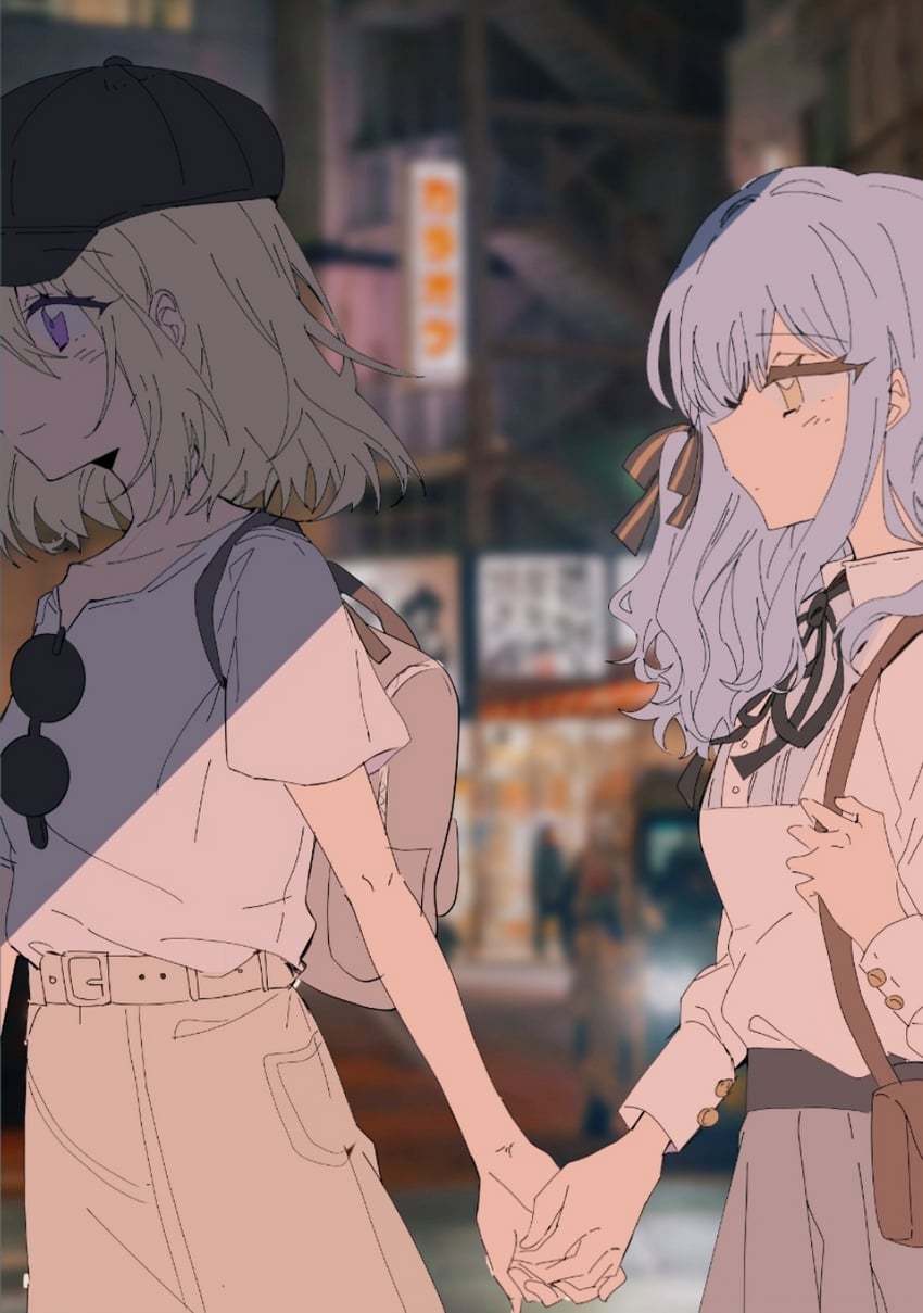 togawa sakiko and misumi uika (bang dream! and 1 more) drawn by okamo_(oakm071)
