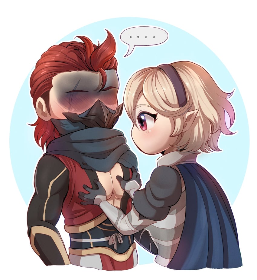 female corrin and saizo (fire emblem and 1 more) drawn by evomanaphy