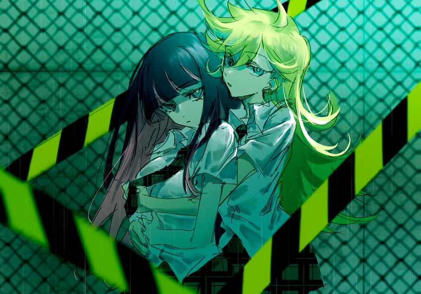 stocking and panty (panty & stocking with garterbelt and 1 more) drawn by huidu