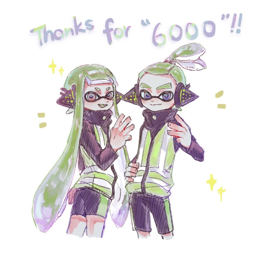 inkling player character, inkling girl, inkling boy, and agent 3 (splatoon and 1 more) drawn by gucandiyi52092