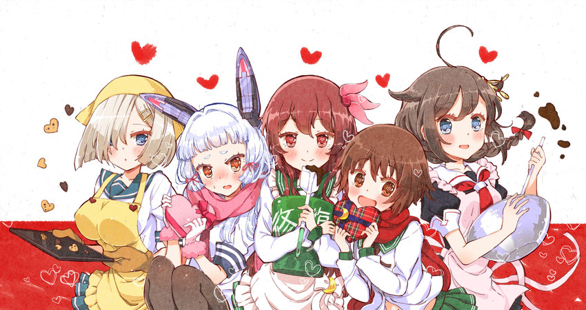 shigure, shigure kai ni, hamakaze, murakumo, mutsuki, and 1 more (kantai collection) drawn by himitsu_(iemaki)