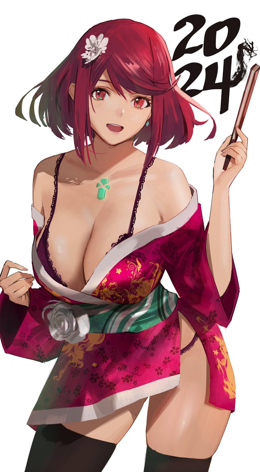 pyra (xenoblade chronicles and 1 more) drawn by j@ck