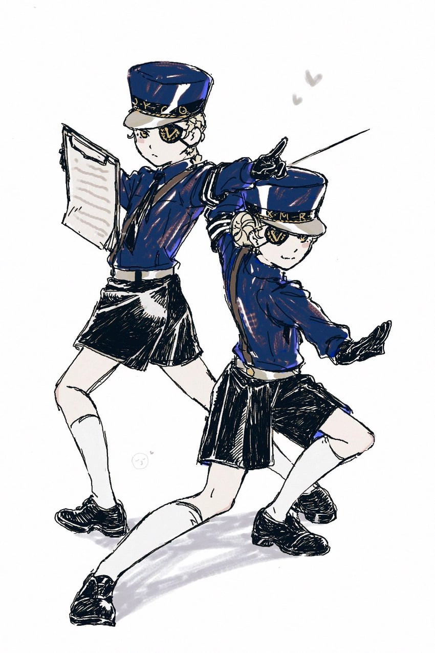 caroline and justine (persona and 1 more) drawn by machihazure