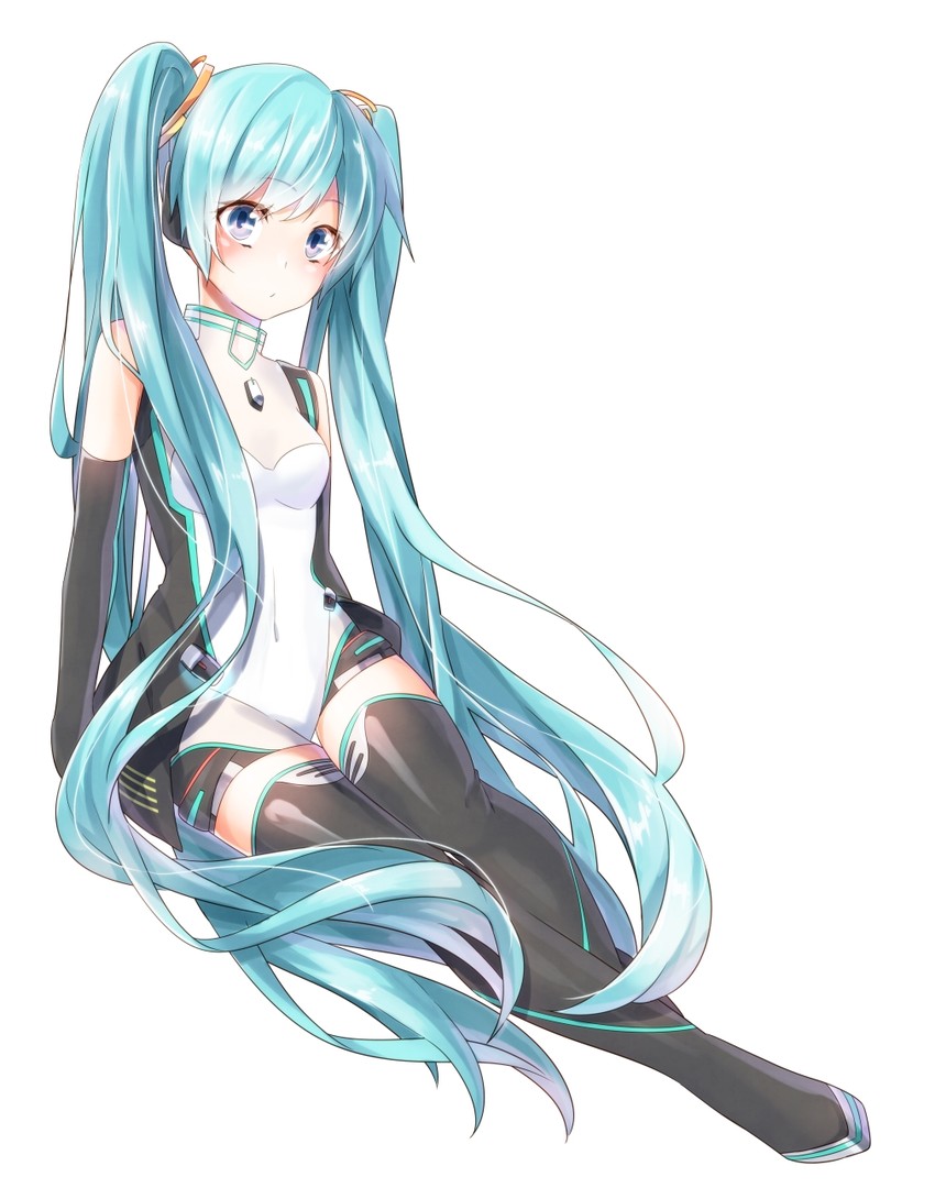 hatsune miku and racing miku (vocaloid and 2 more) drawn by sakuragi_ren