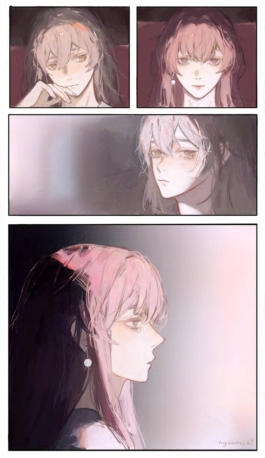 trailblazer, stelle, and kafka (honkai and 1 more) drawn by nyoomcat