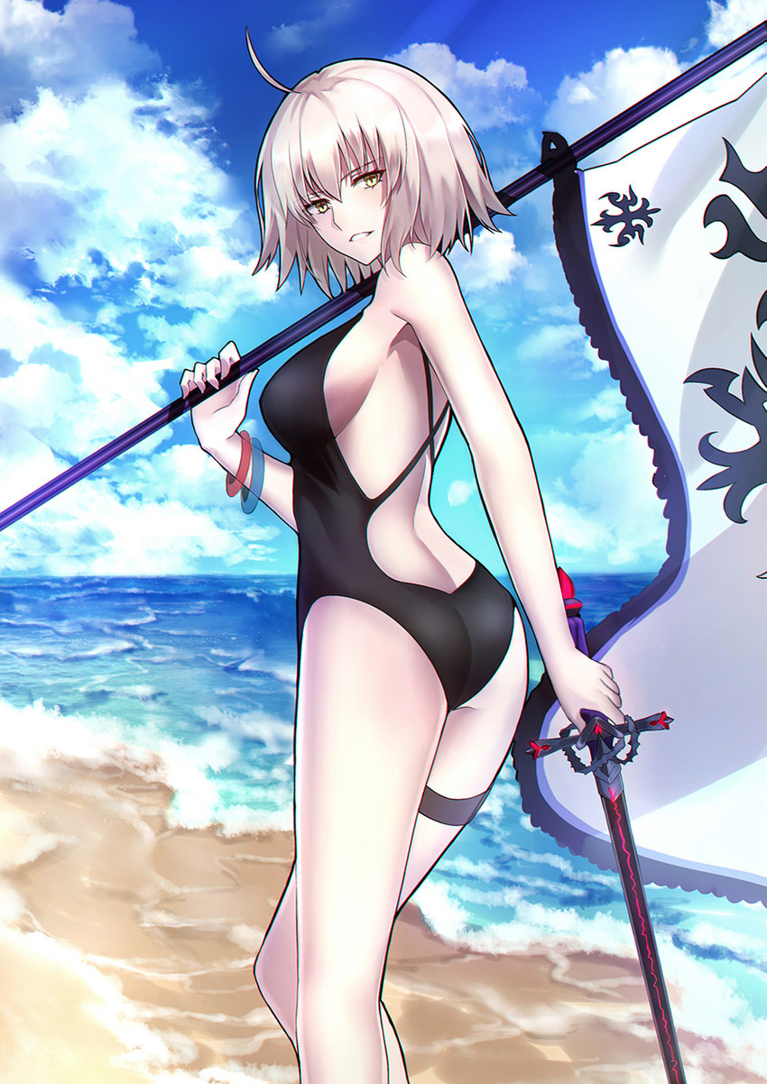 jeanne d'arc alter (fate and 1 more) drawn by shigure_s