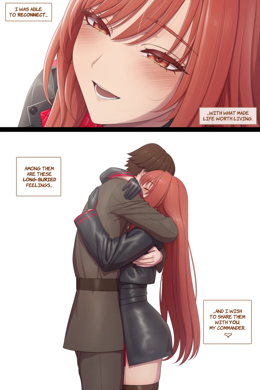 rapi and commander (goddess of victory: nikke) drawn by lvl_(sentrythe2310)
