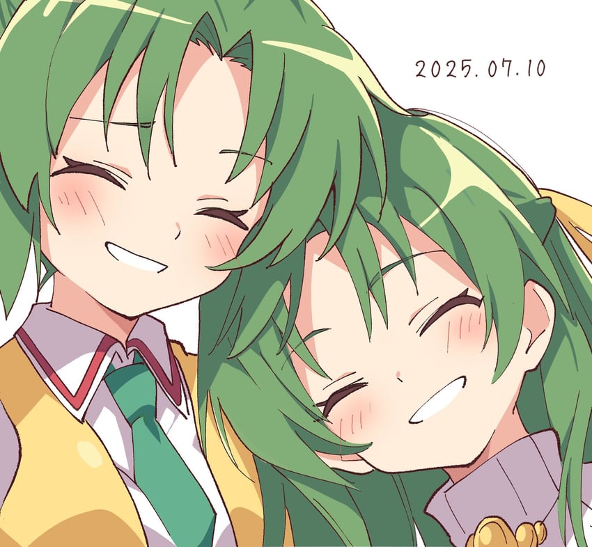 sonozaki mion and sonozaki shion (higurashi no naku koro ni) drawn by niyane